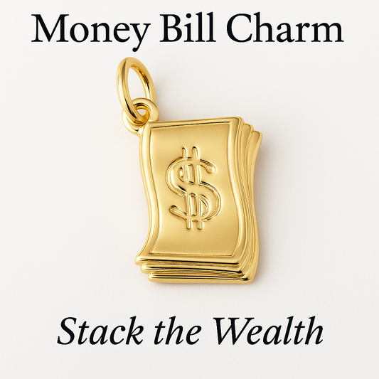 Money Bill Charm GOLD – Stack The Wealth