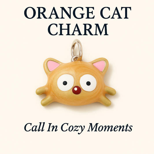 Orange Cat Charm - Call In Cozy Moments