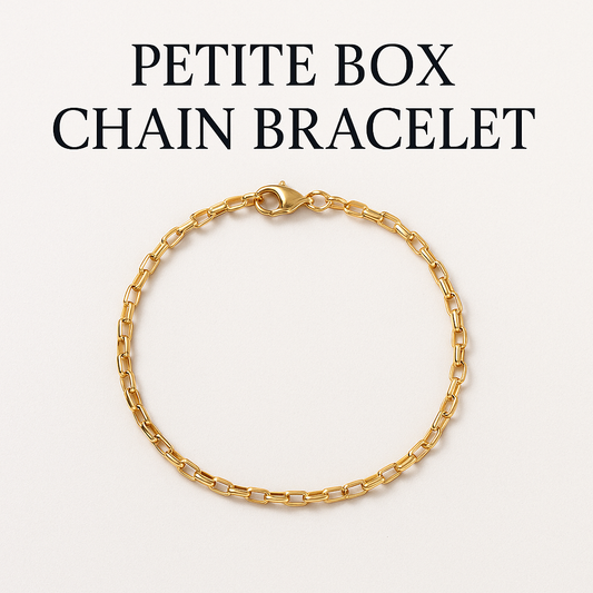 Dainty Box Chain Bracelet (18K Gold Plated)