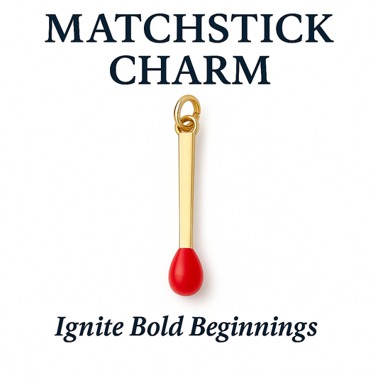 Red Matchstick Charm - Ignite Bold Beginnings