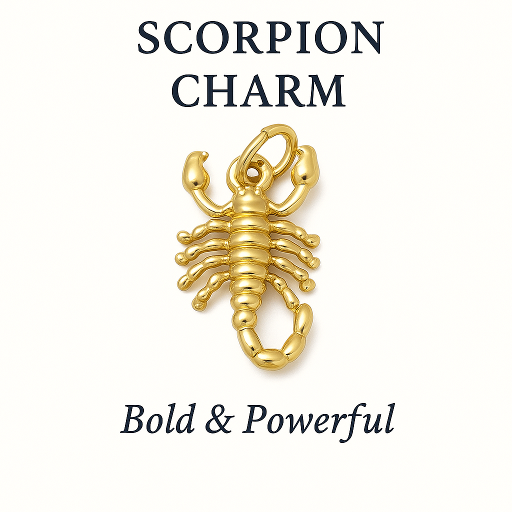 Scorpion Charm GOLD  – Bold and Powerful