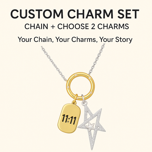 Dainty Charm Necklace Set – Chain Set + 2 Charms (TT LIVE)
