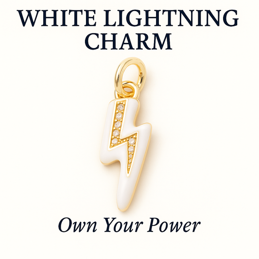 White Lightning Charm - Own Your Power