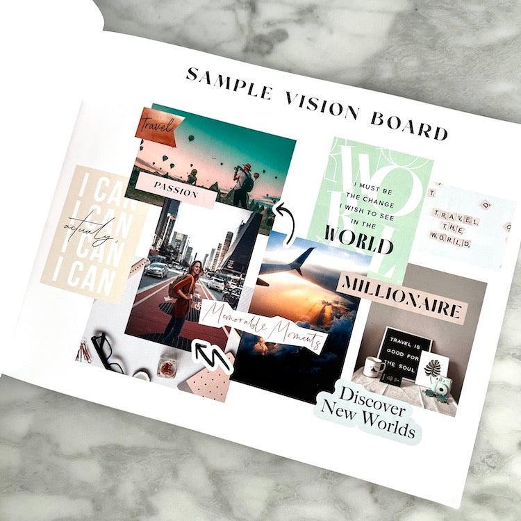 Lovet Planners Vision Board Graphics Book - Manifest Your Dreams with Stunning Visuals, Clip Art, and Graphics for Your Vision Board Book